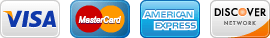 Visa, MasterCard, American Express, Discover Network